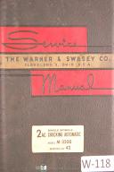 Warner & Swasey-Warner & Swasey 2AC M-3200, Start Lot 42, Service Manual-2AC-M-3200-01
